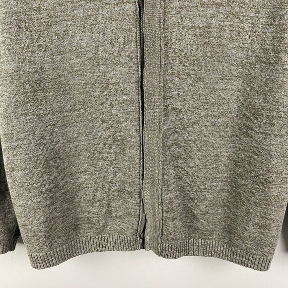 Carbon 2 Cobalt Cardigan Hoodie Sweater Mens Large Gray Two-Tone Button Up - Picture 3 of 10